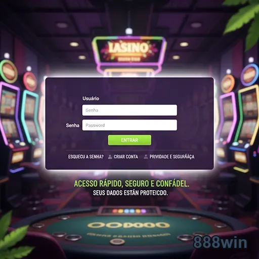 Ilustração de Acesse 888win: login rápido e segurança garantida